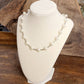 Luminous Orbit – Floating Pearl Station Necklace: Gold