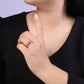 Gold Filled Panther Link Ring Open Adjustable Jewelry for Stackable Minimalist Jewelry U-259