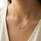 Cross Jewel Pendant Necklace: G