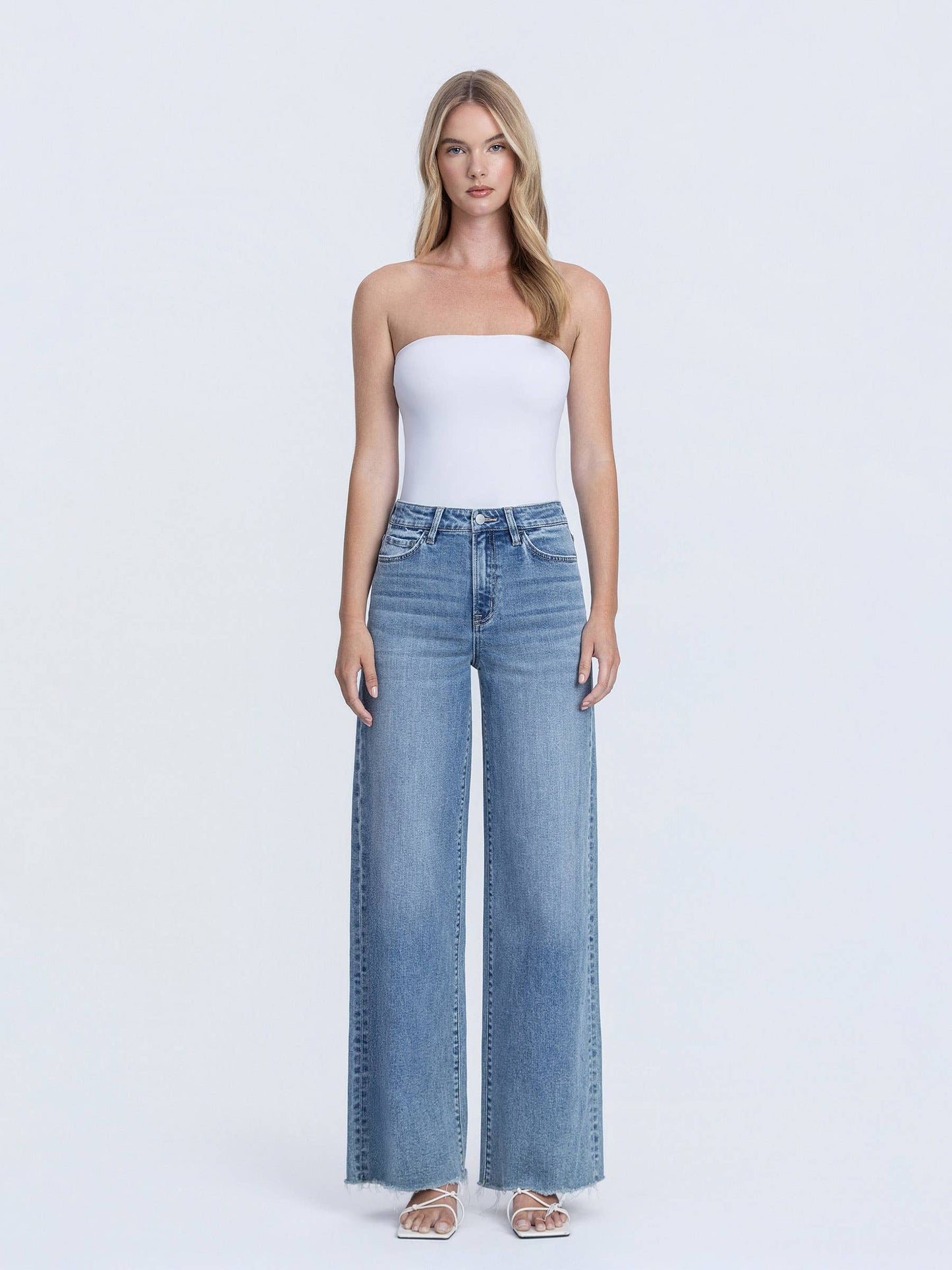 Vervet High Rise Wide Leg Jeans