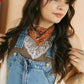 Little Bit of Lace Scarf - Orange