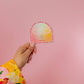 Deco Glam Medallion Oval Hoops Pink