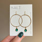 Gem Hoop Earrings