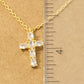 CZ Cross Pendant Necklace