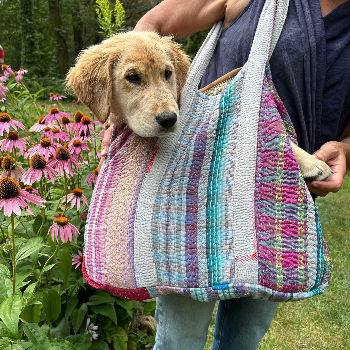 Overnight Kantha Tote Bags | Recycled Sarees 100% Cotton