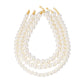 Chunky Three Piece Pearl Necklace - WATERPROOF