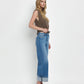 Vervet High Rise Cuffed Wide Leg Jeans