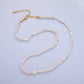 24K Gold Filled 5mm Mini Baroque Freshwater Pearl 16 Inch Necklace | WA-3020