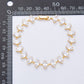 18K Gold Filled 10mm Clear Marquise CZ Tennis Chain 8 Inch Bracelet | WA-04193