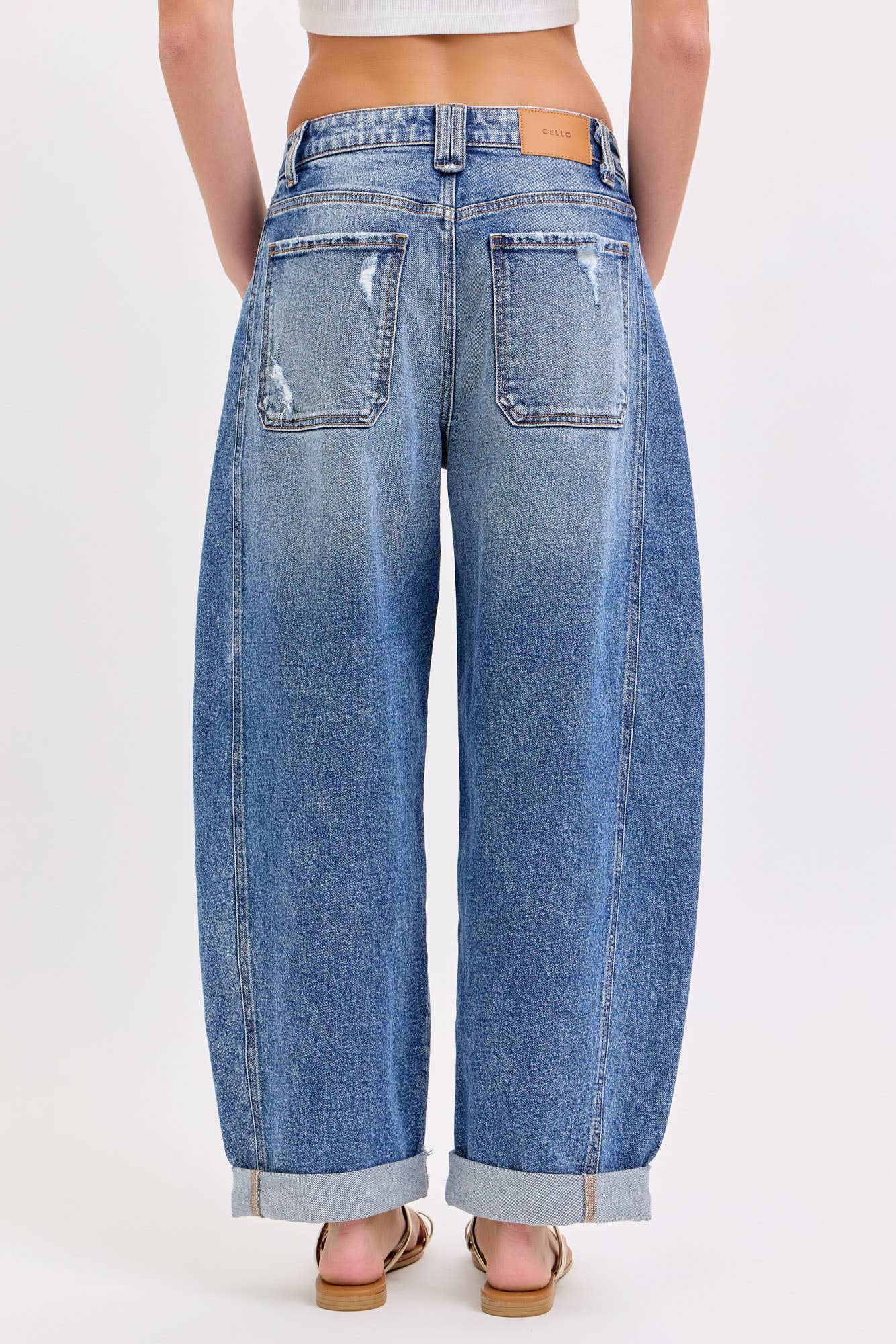 Open Road Barrel Leg Jeans