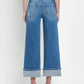 Vervet High Rise Cuffed Wide Leg Jeans