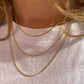 18k Gold Filled Dainty Chain Necklace: 18 inches