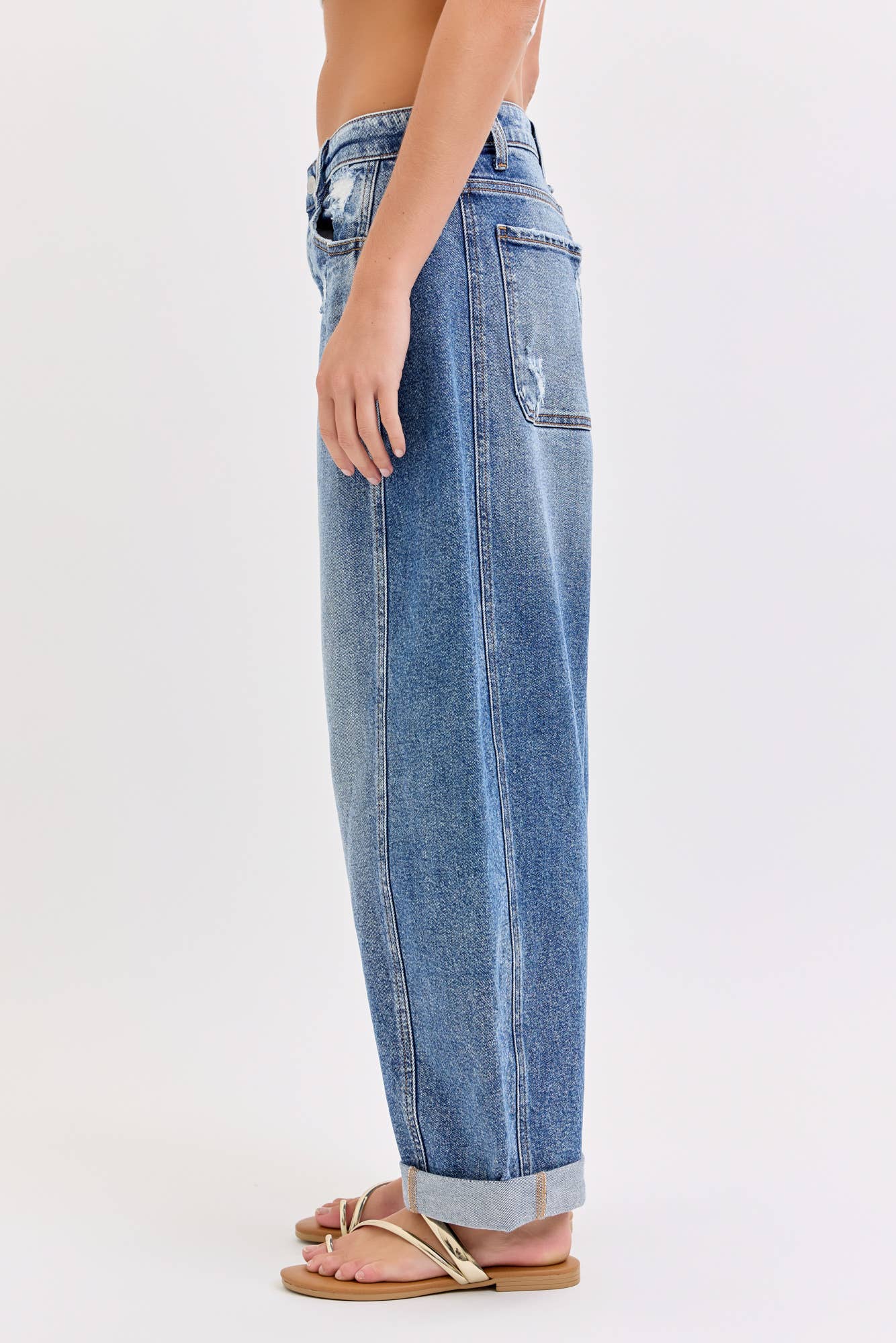 Open Road Barrel Leg Jeans