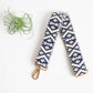 Guitar Style Purse Strap Navy/Cream