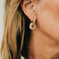 Drop Diamond Square Huggie Hoops - WATERPROOF