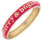 Merry & Bright Sculpted Enamel Hinge Bangle in Fuchsia