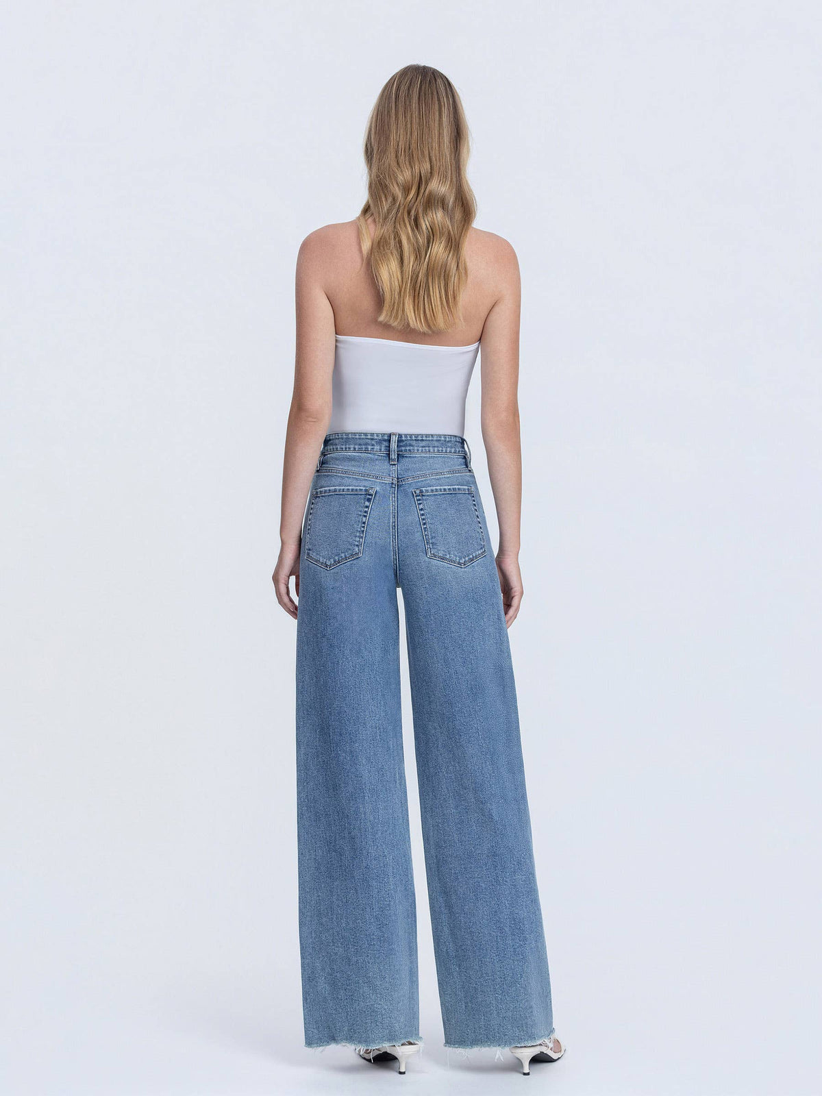 Vervet High Rise Wide Leg Jeans