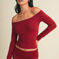 Keep it Casual Top: Dark Cherry