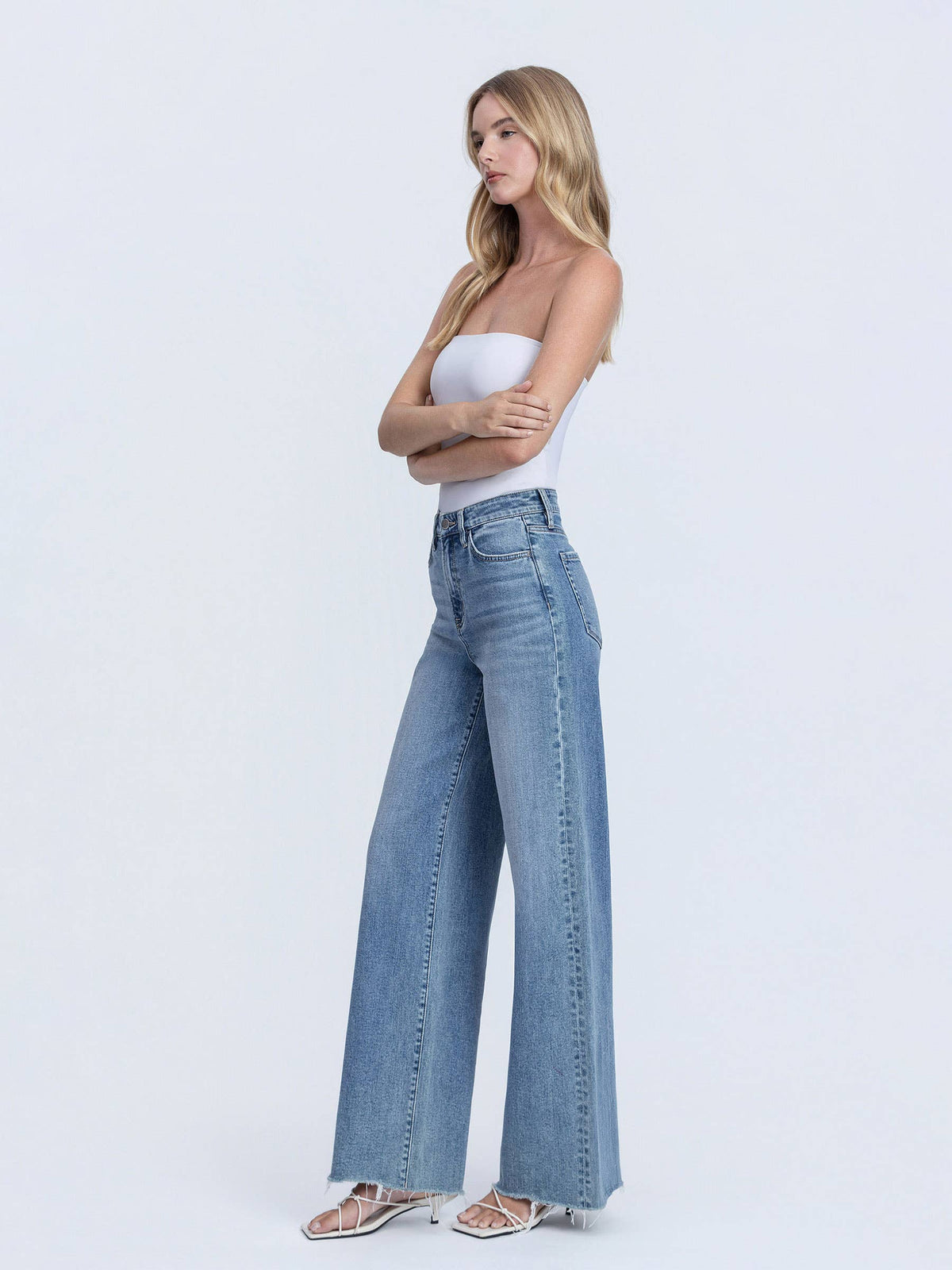 Vervet High Rise Wide Leg Jeans