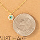 Rhinestone Trim Evil Eye Necklace