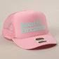 Boat Dreamin' Text Logo Printed Mesh Back Cap