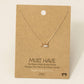 Gold Dipped Dainty Mini Mountain Pendant Necklace: GD