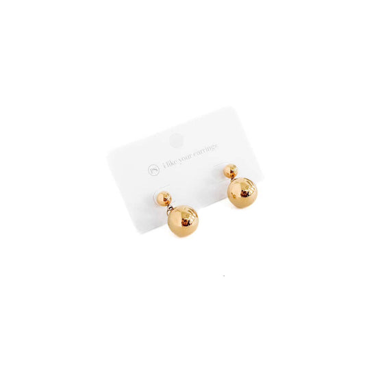 Bev Ball Drop Earrings - WATERPROOF: Gold