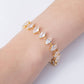 18K Gold Filled 10mm Clear Marquise CZ Tennis Chain 8 Inch Bracelet | WA-04193