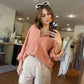 Sandbar Button Down Top in Blush