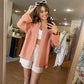 Sandbar Button Down Top in Blush