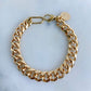 Chunky Curb Chain Bracelet Gold Plated