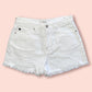 KanCan White high rise mom shorts
