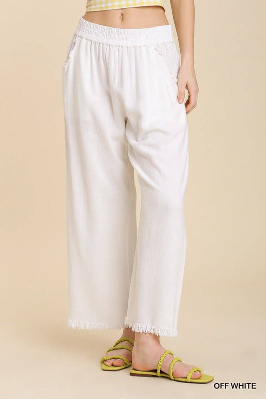 Cabana Linen Pants in Off White