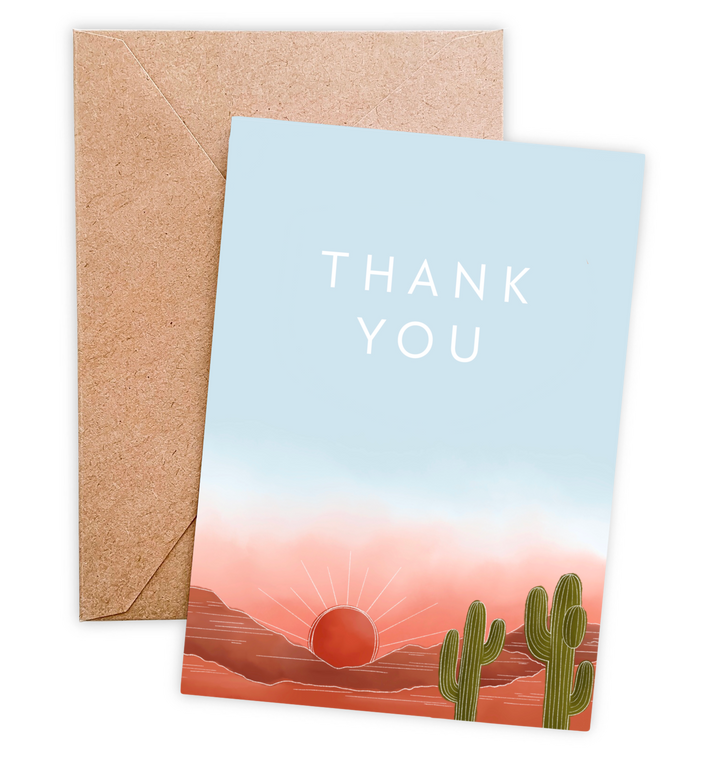 Big Sky Desert Thank You Card